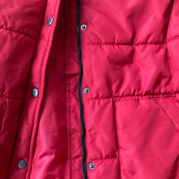 Women’s Large Eddie Bauer Red Buffalo Check Vest Like New - Picture 6 of 9